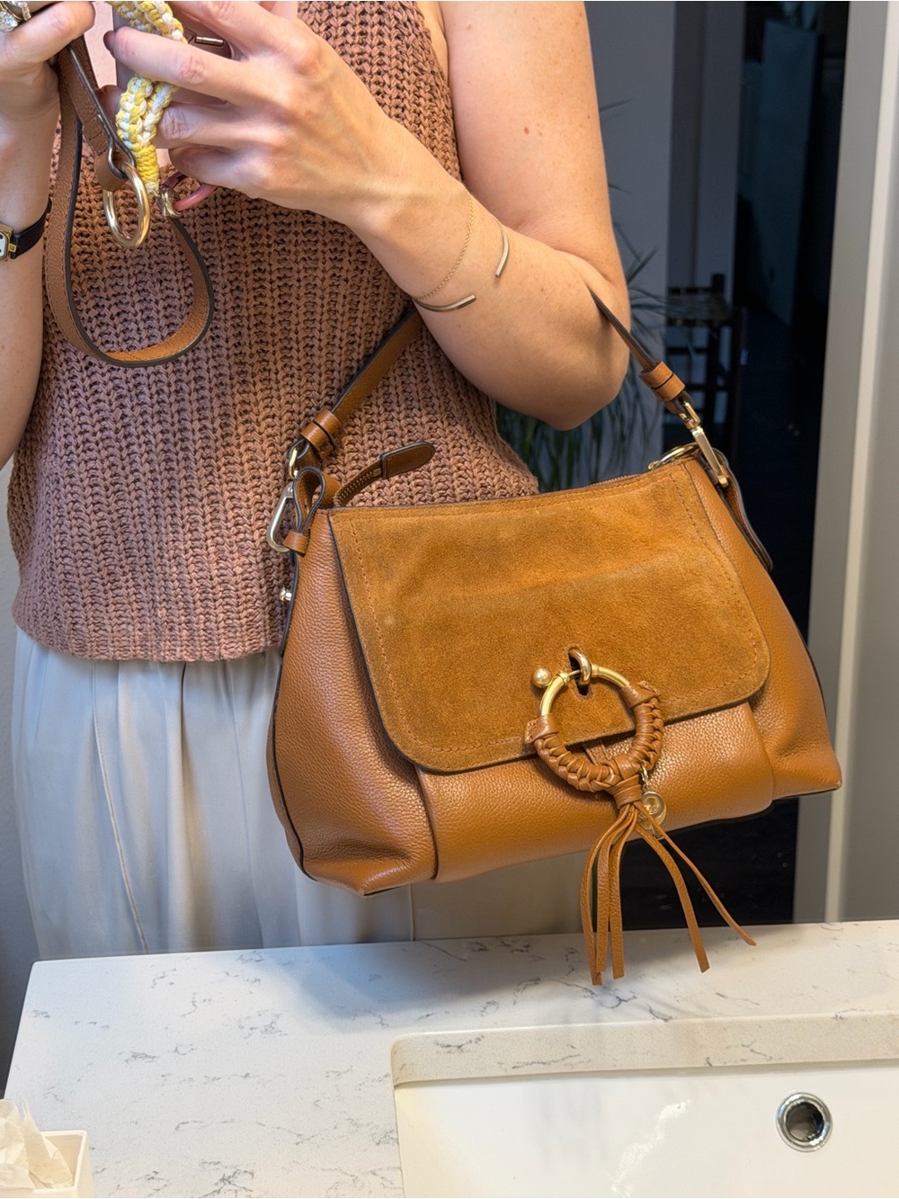 See by Chloe Suede and Leather Bag - Picture 15 of 16